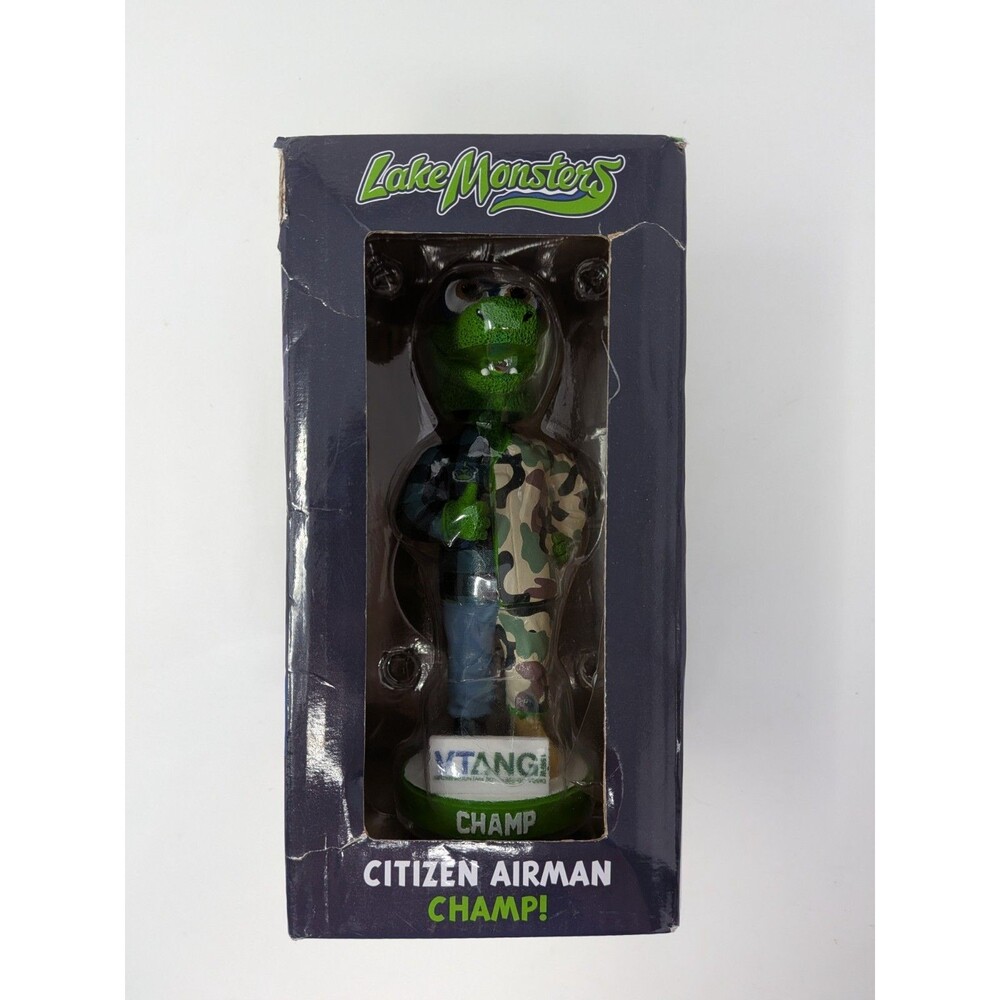 2025 Vermont Lake Monsters Champ VTANG Citizen Airman Bobblehead NIB